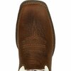 Durango Lady Rebel by Women's Distressed Flag Embroidery Western Boot, BAY BROWN/WHITE, M, Size 9.5 DRD0394